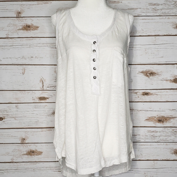 Free People Tops - Free People Sleeveless button blouse
